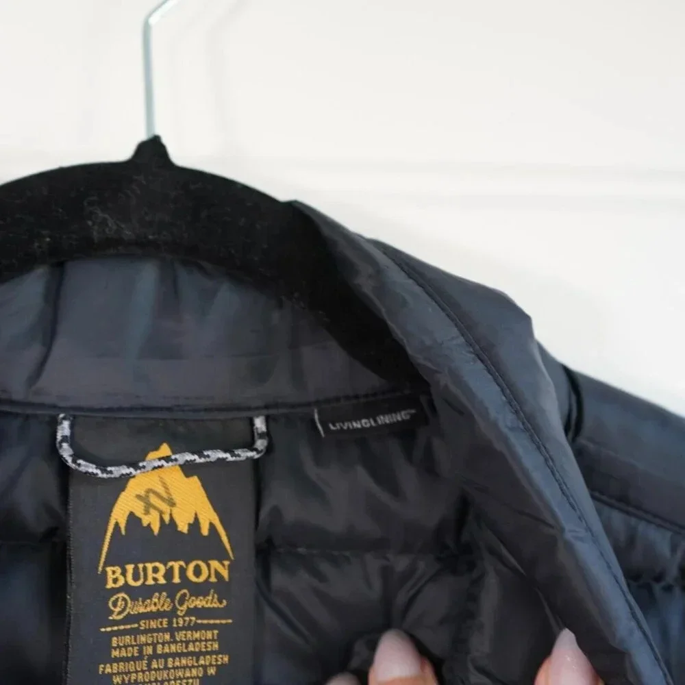 Burton Durable Goods Down Vest Black Woman’s‎ Size Small